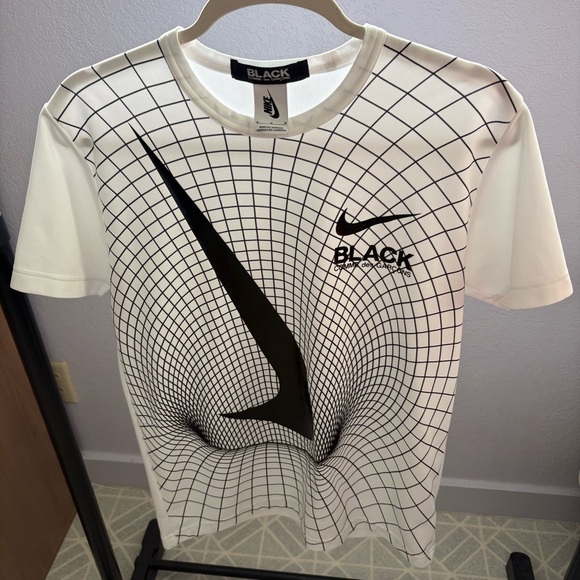 Nike Other - NIKE x Comme Des Garcons Black sz S Dri Fit White Tshirt Short Sleeve Japan